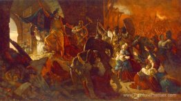 La charge de Zrinyi de la forteresse de Szigetvár La charge de Zrinyi de la forteresse de Szigetvár