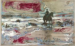 Le lieutenant Sydney A. Cloman, First Infantry, sur son cheval s Le lieutenant Sydney A. Cloman, First Infantry, sur son cheval s