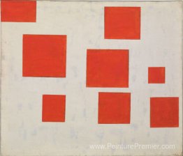 Komposition mit 8 roten rechtecken (composition avec 8 rectangle Komposition mit 8 roten rechtecken (composition avec 8 rectangle