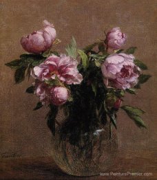 Vase de pivoines