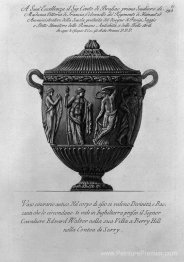 Vase urn avec des bacchae et divinité