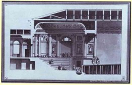 Conception du théâtre Hermitage à Saint-Pétersbourg (section)