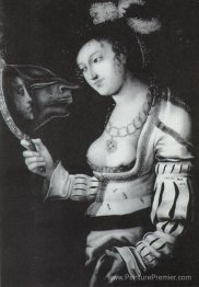 Métamorphose de Cranach (femme dans un miroir)