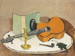 Nature morte avec guitare et pipe