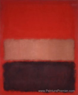 N ° 46 (noir, ocre, rouge sur le rouge)