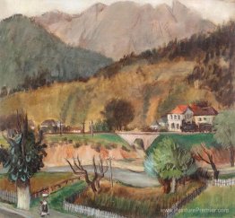 Paysage de la vallée de Prahova