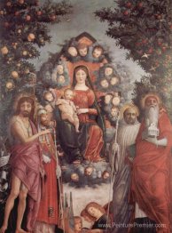 Madonna avec Saints St. John Thebaptist, St. Gregory I Le Grand,