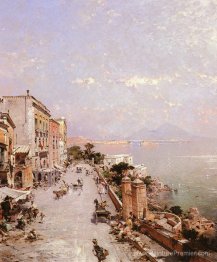 Une vue de Posilippo, Naples