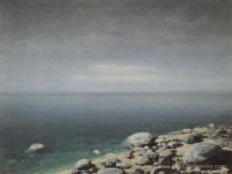L'eau limpide. Jour sombre. Crimée