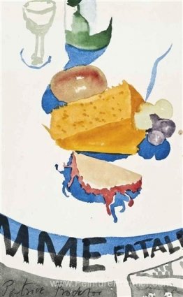 Fromage et vin, femme fatale