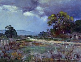 Approche de la pluie, sud-ouest du Texas