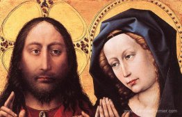 Blessing Christ et priant vierge