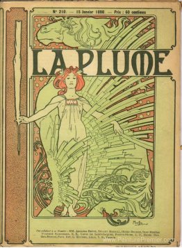 Couverture composée par Mucha pour la revue littéraire et artist