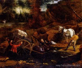 Des chiffres avec un chariot et des chevaux qui fassent un ruiss