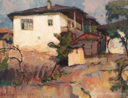 Paysage avec des maisons