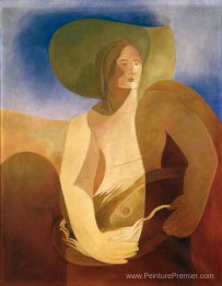 Femme avec du poisson