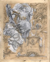 Projet d'illustration pour les «trophées» de José Maria de Hered