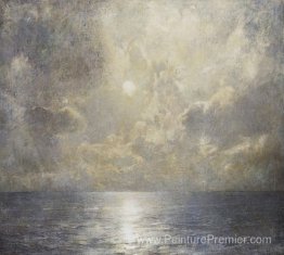 Paysage marin à la lune