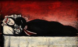 Femme géorgienne sur un canapé
