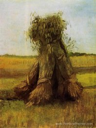Sigle de blé dans un champ