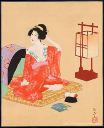 Bijin préparant le sommeil