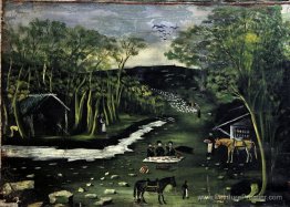 Shiraki (partie de la tapisserie en six peintures)