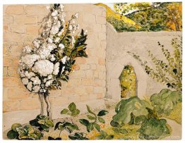 Pierre dans un jardin clos