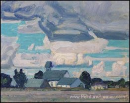 Ciel nuageux, église Thornhill