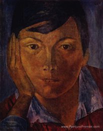 Visage jaune (visage féminin)