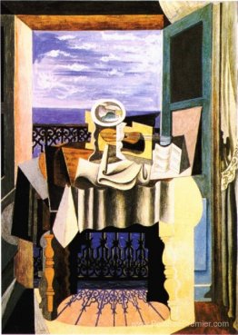 Nature morte devant une fenêtre à Saint-Raphael
