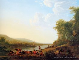 Paysage rivière montagneux