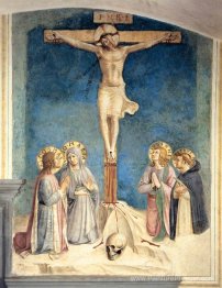 Crucifixion avec la Vierge et Sts. Cosmas, John l'Evangéliste et