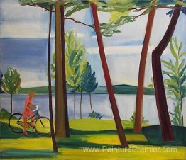Maine, fille avec vélo II