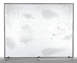 Fenêtre en verre gravé à sable