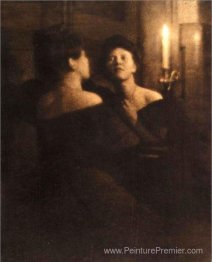 Femme à un miroir