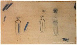 Bouteilles et fleurs