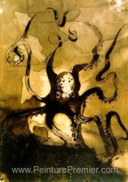 Octopus avec les initiales V.H.