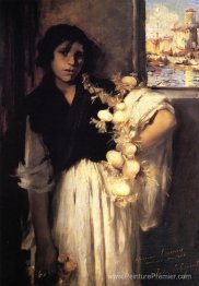 Vendeur d'oignon vénitien