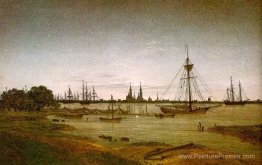 Port par clair de lune