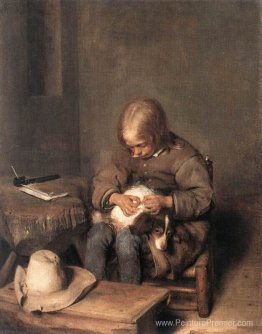 Le puce-capteur (garçon avec son chien)