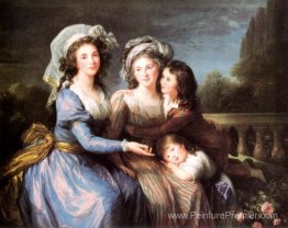 La marquise de pezay et la marquise de rougé avec ses fils Alexi