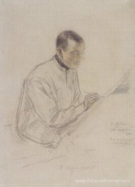 Portrait de D.S. Stelletsky au travail