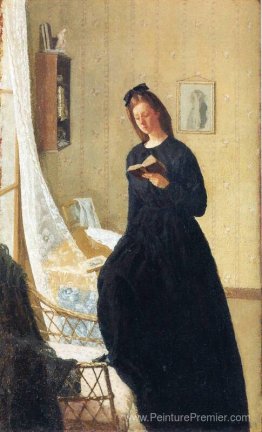 Fille lisant à la fenêtre