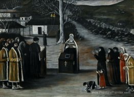 Prière dans un village