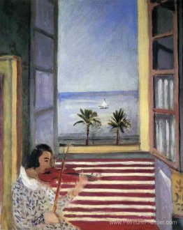 Jeune femme jouant au violon
