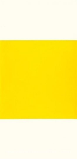 Carré jaune sur fond blanc