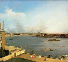 La Tamise et la ville de Londres de Richmond House