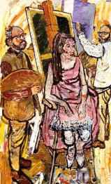 John Randall Bratby; Joséphine ('Joey') plaisante, née Crombie