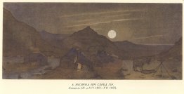 Nuit au clair de lune dans les montagnes