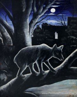 Un ours dans une nuit de lune